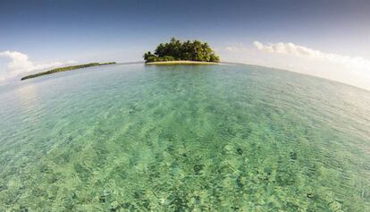 El atol&oacute;n de Kapingamarangi, de la supuesta Micronesia espa&ntilde;ola.