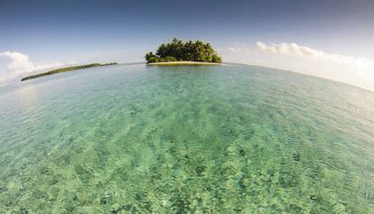 El atolón de Kapingamarangi, de la supuesta Micronesia española.