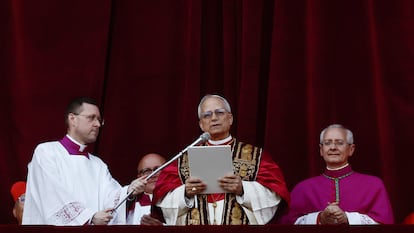 Leo XIV, in his first speech from the balcony of St. Peter's.