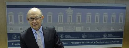 El ministro de Hacienda y Administraciones P&uacute;blicas, Crist&oacute;bal Montoro.