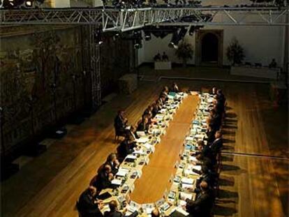 Reunión de los líderes de la UE en Hampton Court el pasado jueves.