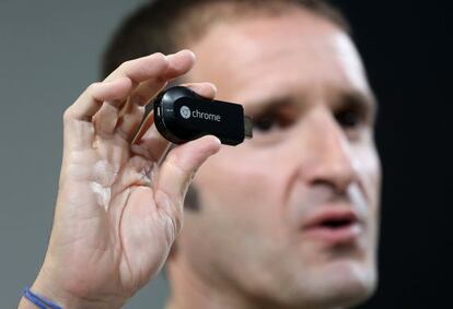 El nuevo conector de TV Chromecast.