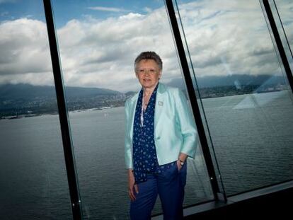 Fran&ccedil;oise Barr&eacute;-Sinoussi, premio Nobel de Medicina 2008, en Vancouver.