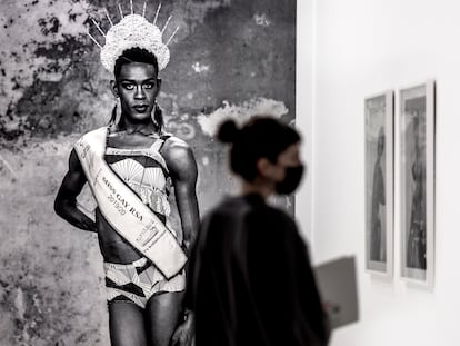 Fotografía de Muholi en el IVAM.