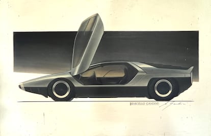 Diseño del Alfa Romeo Carabo.