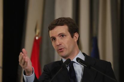 El líder del PP, Pablo Casado.