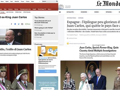 Así recoge la prensa internacional el anuncio de Juan Carlos I