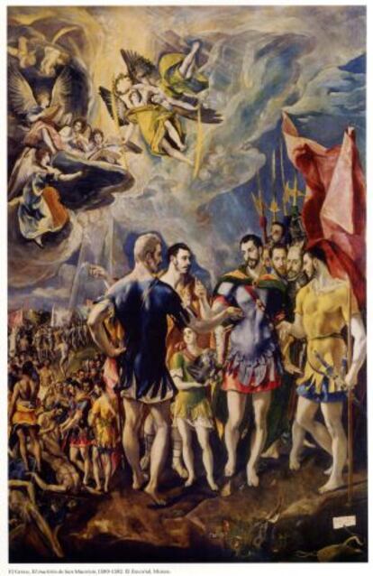 El Martirio de San Mauricio, pintado por El Greco para El escorial.