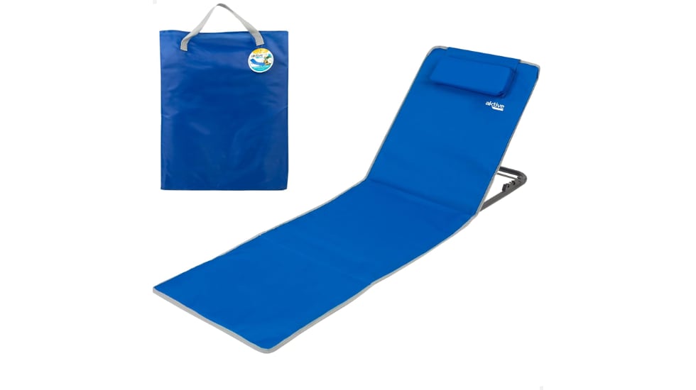 La esterilla para la playa está hecha con un tejido de poliéster.