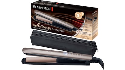 Vista de la plancha para el pelo Remington con descuento en Amazon.