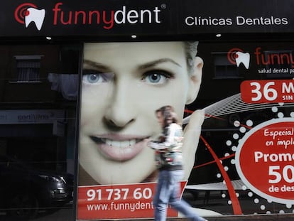 Fachada de una clínica Funnydent en Fuenlabrada (Madrid), en una imagen de archivo. 
 