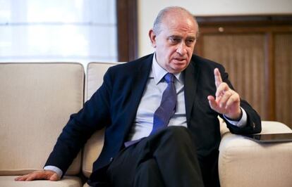 El ministro de Interior, Jorge Fernández Díaz, el viernes pasado.