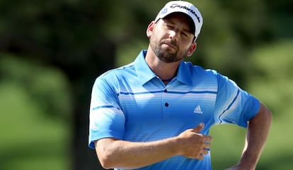 Sergio Garcia, durante la jornada del sábado del Masters.