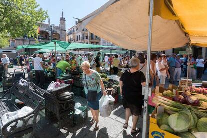 El mercadillo de este martes en Plasencia, Cáceres. 