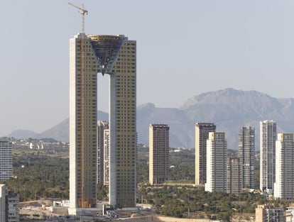 Vista del rascacielos InTempo, en Benidorm.