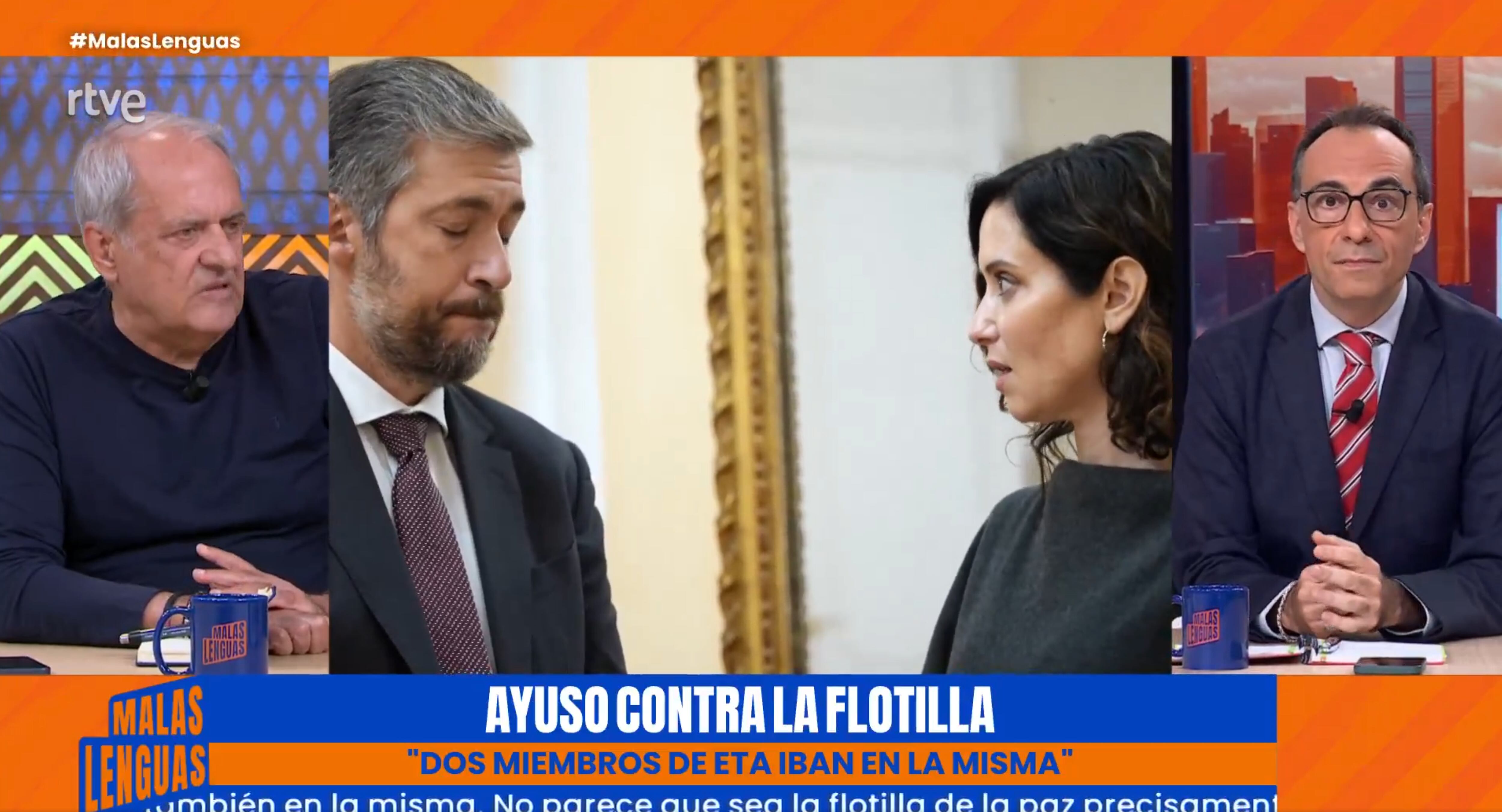 Captura del programa Malas Lenguas, presentado por Jesús Cintora.