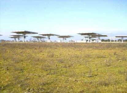 Huerto solar fotovoltaico instalado por Guascor en la localidad cacereña de Takayuela.