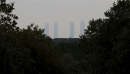 Vista de Madrid desde Monte El Pilar, en Majadahonda.
