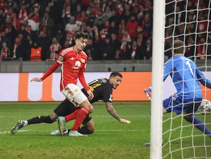 Joselu marca su segundo gol al Unión Berlín.