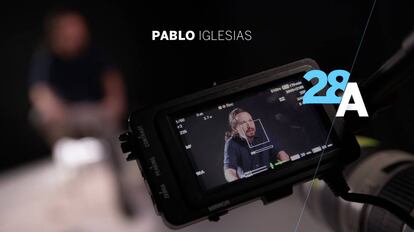 Pablo Iglesias, durante la entrevista para EL PAÍS.