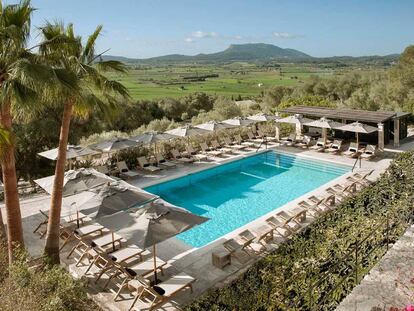 Piscina exterior del hotel Finca Serena, en Mallorca.