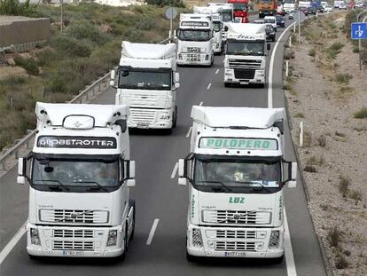 Atascos por la huelga de transportes
