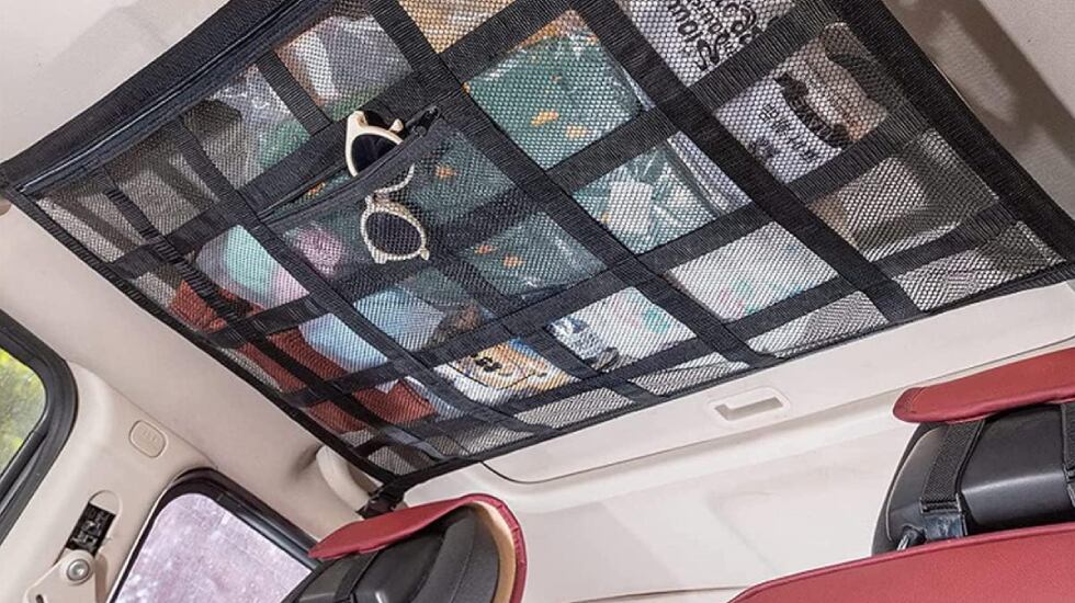 Almacenamiento de malla para el techo.