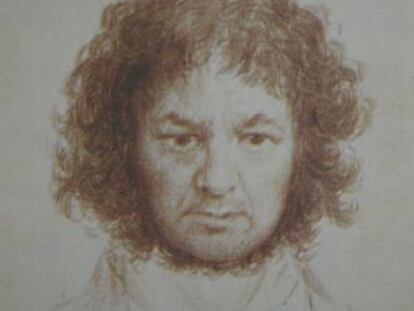 Autorretrato de Goya, hacia 1800.