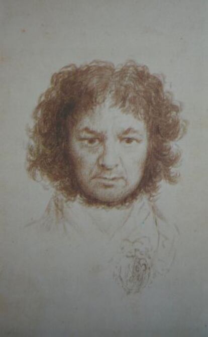 Autorretrato de Goya, hacia 1800.