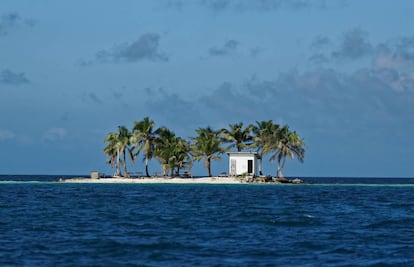 La isla lavabo, en Belice.