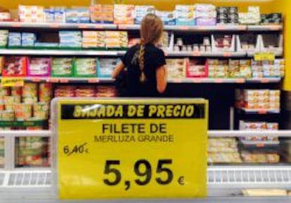 Bajada de precios en los supermercados. 