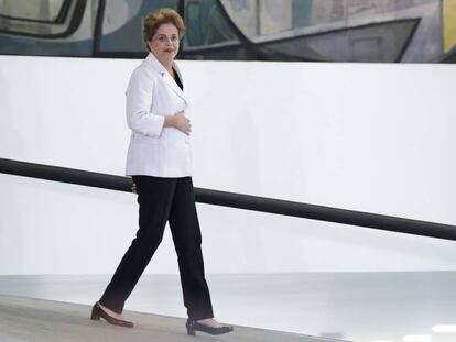 Dilma Rousseff, no Planalto nesta te&ccedil;a feira.