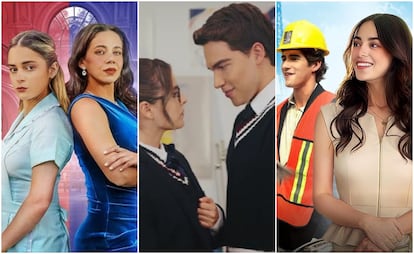 Imágenes de las microseries 'La heredera contrataca', 'Sirviendo a mi rival' y 'El escort que conocí en París'.