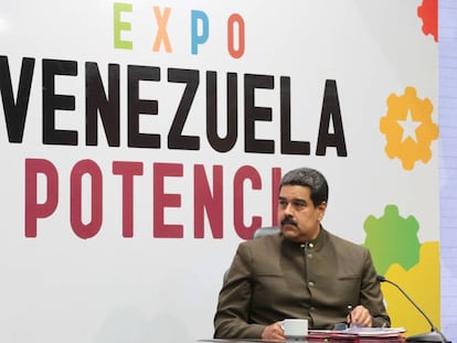 Maduro durante discurso na Expo Venezuela Potencia 2017.