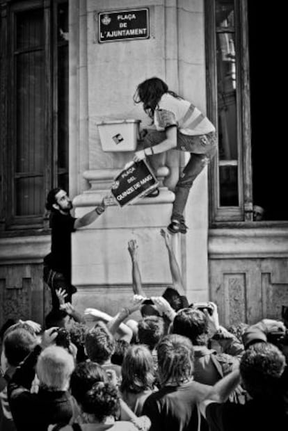 El 15-M en Valencia. Premio Ortega y Gasset de fotografía.