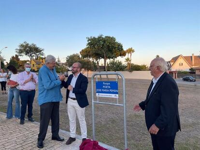 Inauguración del parque José María Pemán en El Puerto de Santamaría el pasado mes de septiembre. / EP