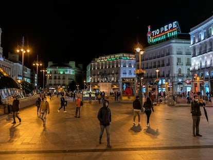 Madrid este viernes, minutos antes de las nuevas medidas de confinamiento.