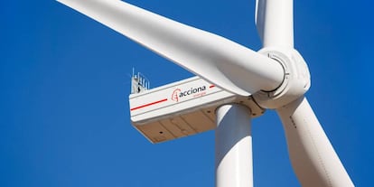 Un aerogenerador de Acciona Energía.