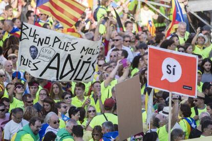 Manifestaci&oacute;n de la Diada de 2017 en Barcelona. 