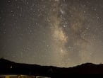 Perseidas observadas desde una zona de montaña.