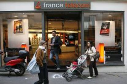 Vista de una sucursal del operador francés France Télécom en París, Francia. EFE/Archivo