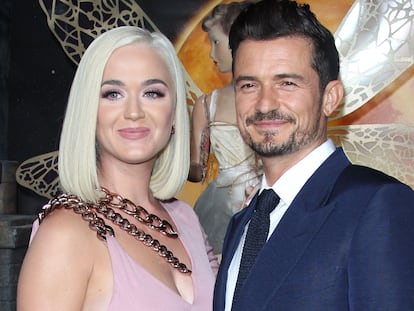 Orlando Bloom y Katy Perry en el estreno de "Carnival Row" en Los Angeles, California, en agosto de 2019.