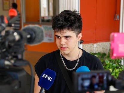 Gabriel Plaza, el alumno que ha obtenido la nota más alta de la Selectividad este año en la Comunidad de Madrid, a mediados de junio.