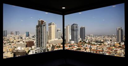 Vista general de Tel Aviv tomada desde un edifico el pasado 15 de mayo.