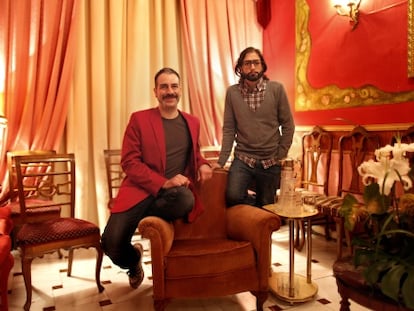 Los directores Alberto Puraenvidia y José Martret (con gafas).