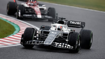 Pierre Gasly durante el Gran Premio de Japón este domingo