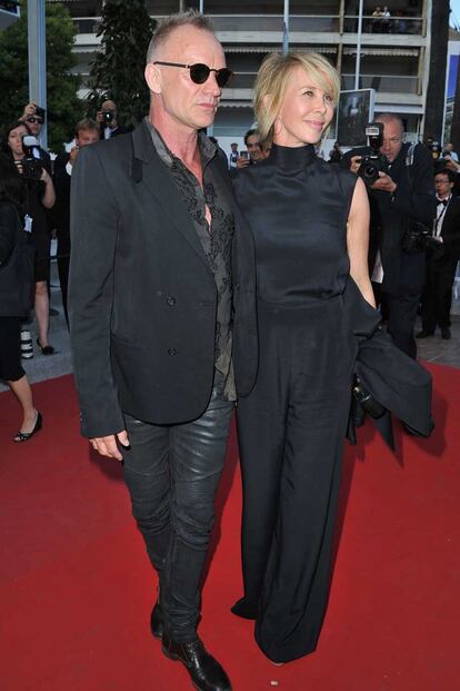 Sting y Trudie Styler. 