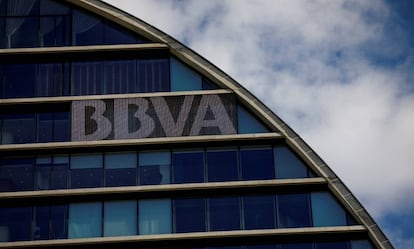 El Edificio La Vela, sede operativa de BBVA en Madrid