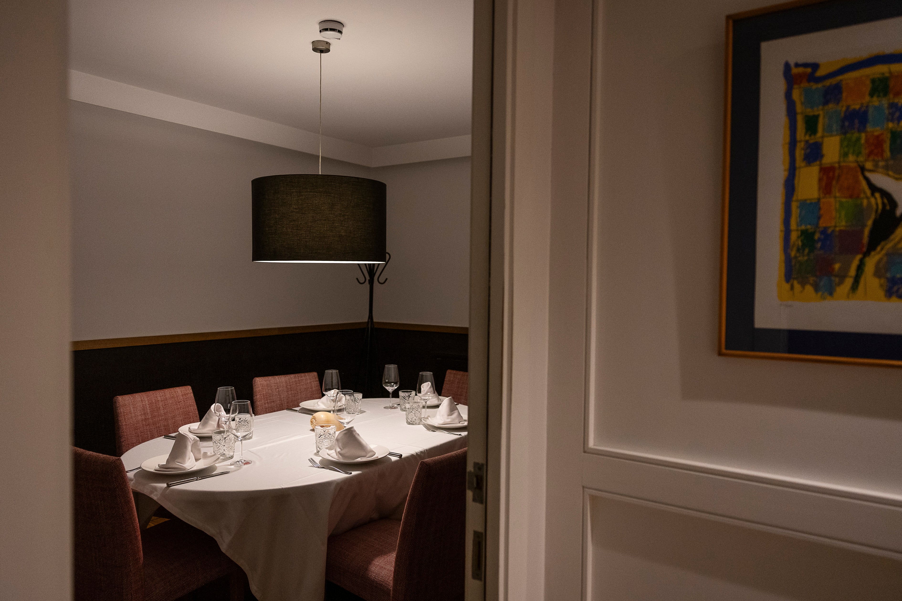 El salón privado del restaurante El Cangrejo Loco de la calle Aribau 115, el mismo donde se reunieron Alícia Sánchez-Camacho y Victoria Álvarez.