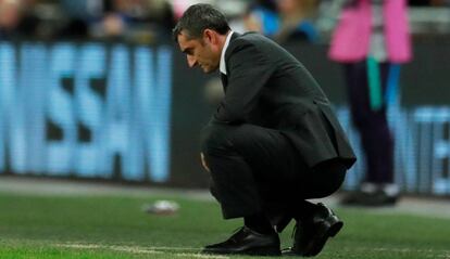 Valverde, durante el partido en Wembley.